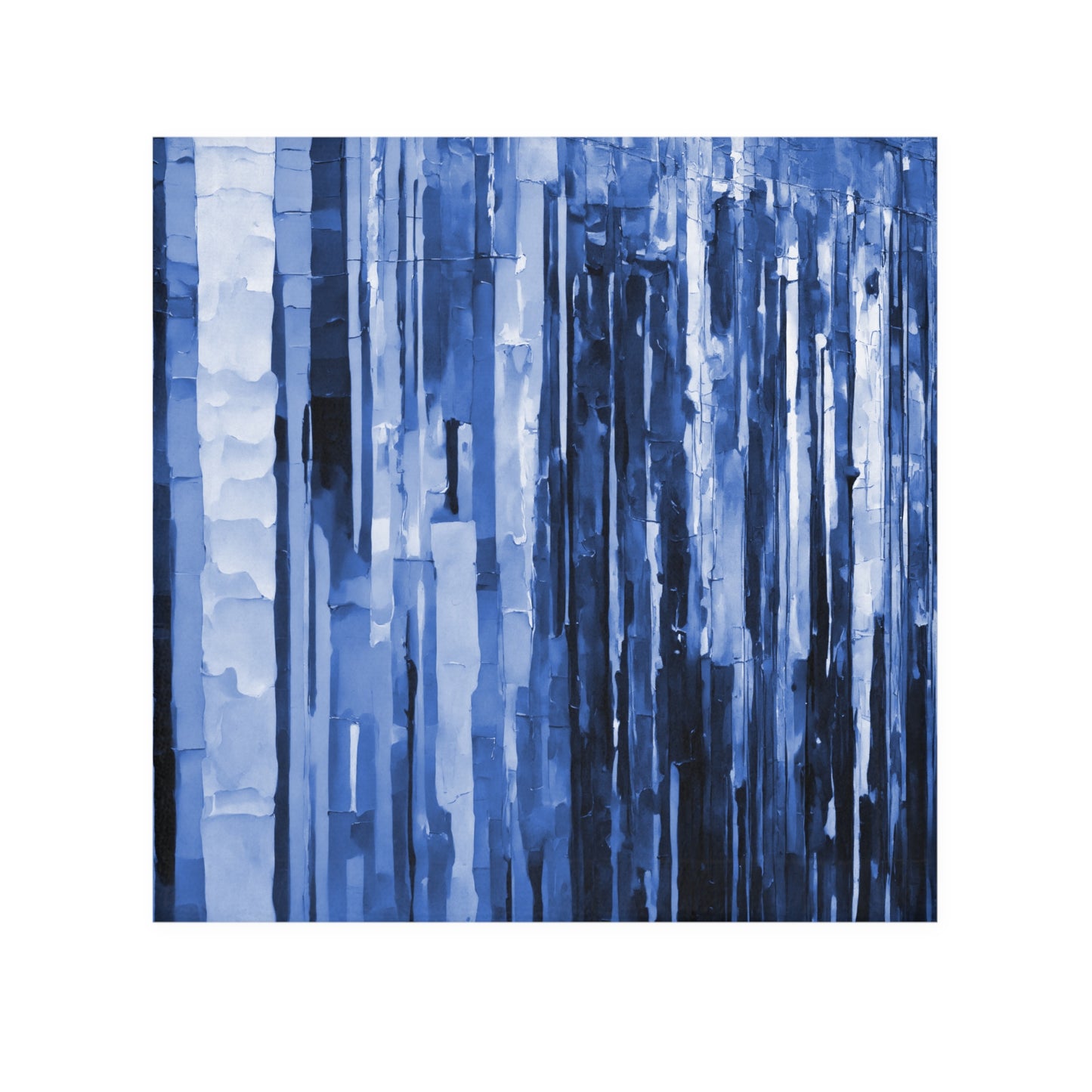 Striped Deep Blue Towel, 13" x 13"