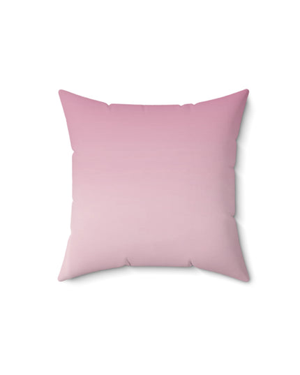 Pink Blush Fade 14" x 14" Faux Suede Square Pillow