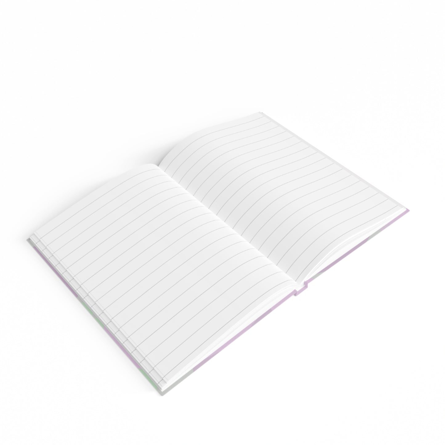 Pastel Lavender Purple and Soft Green Patches 5" x 7" Journal - 128 Ruled Line pages