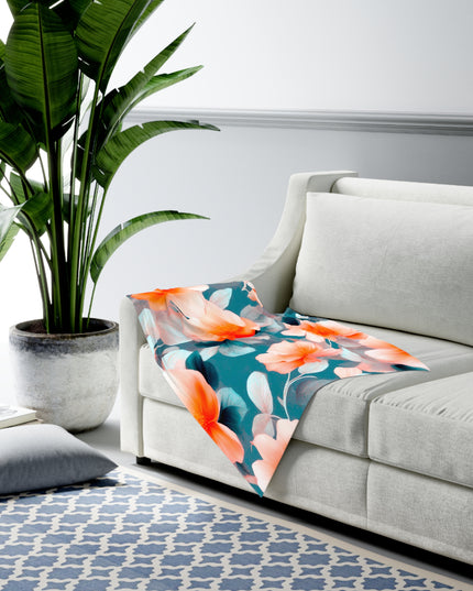 Orange Blossom Floral Bunch Baby Swaddle 30″×40″ Blanket