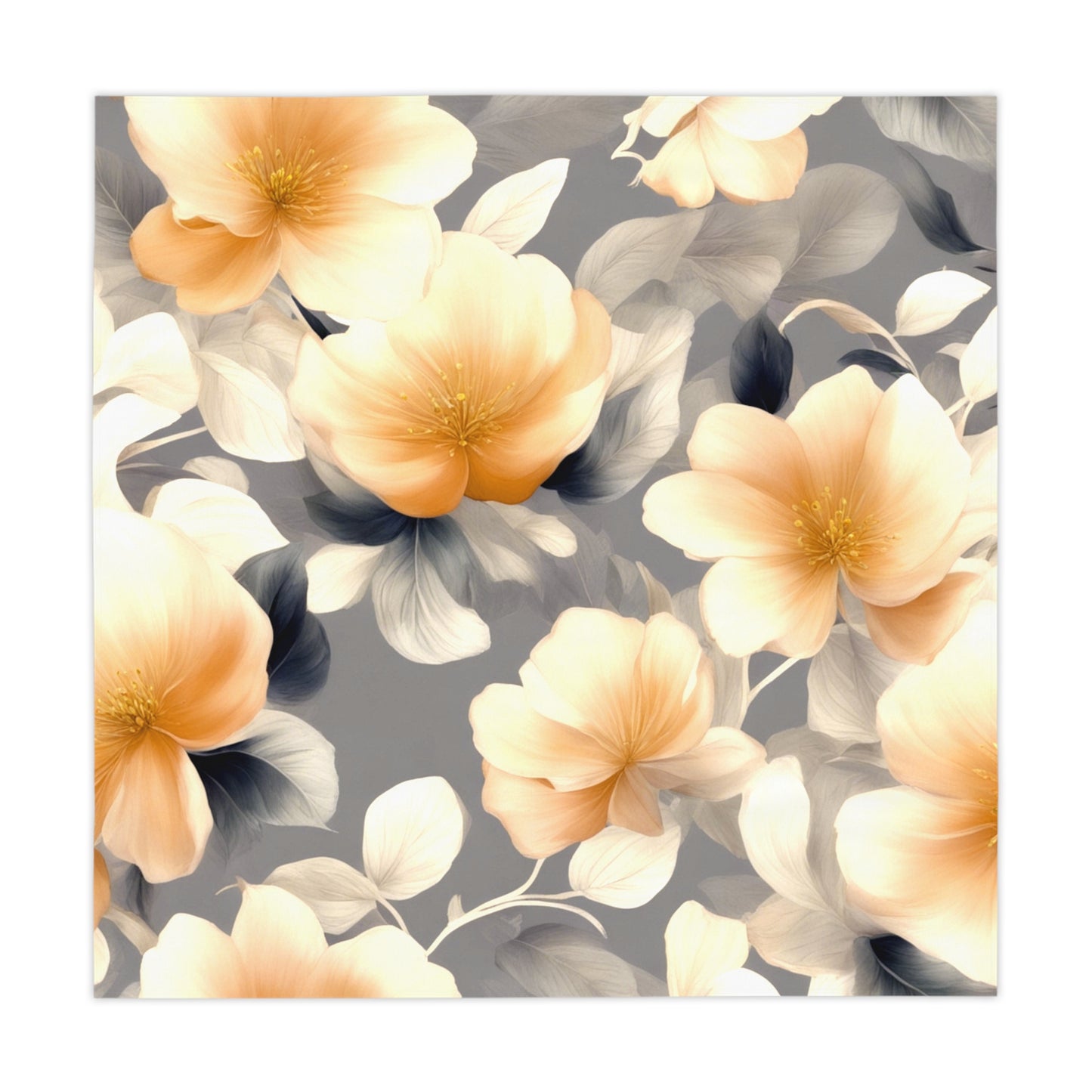 Soft Blossom Floral Bunch Tablecloth, 55" x 55"