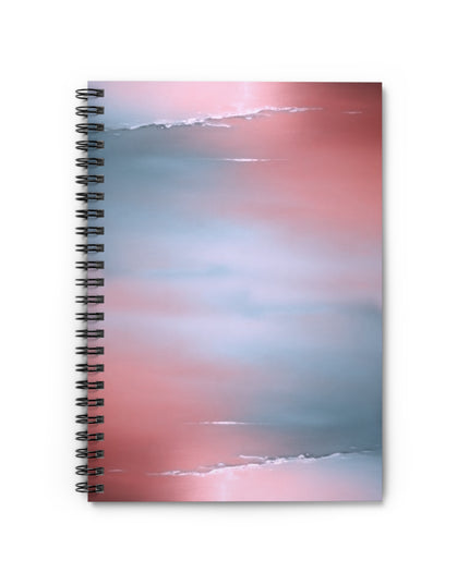 Gray Sea Pink Fog Spiral Notebook - Ruled Line, 6" x 8", 118 pages