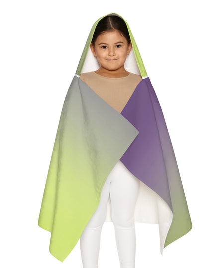 Purple Golden Fade Youth Hooded Towel, 24" x 48"