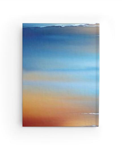 Blue Sea Red Orange Fog 5" x 7" Journal - 128 Blank pages