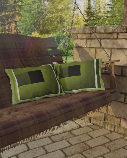 Lemongrass Shadow 20" x 14" Outdoor Pillow