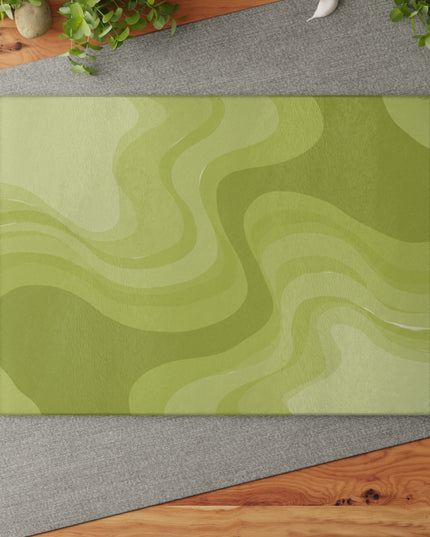 Lemon Wavey Glass Cutting Board, 11" x 15"