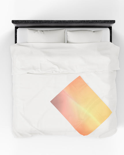 Hot Peach Fade Velveteen Plush Blanket, 30" x 40"