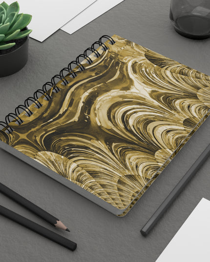 Uzi Spiral Light Brown Bound Journal, 5" x 7" 150 pages