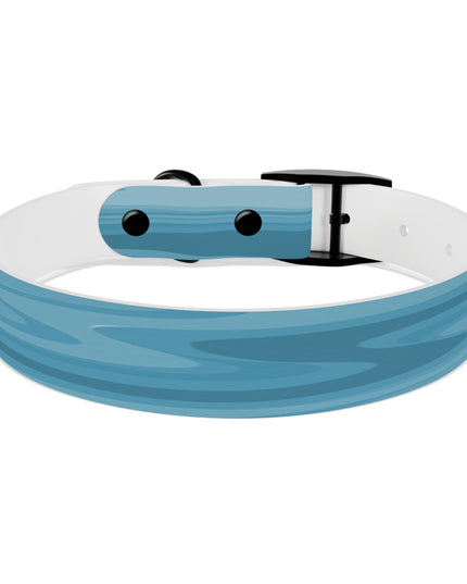 Sky Blue Wavey Medium Dog Collar