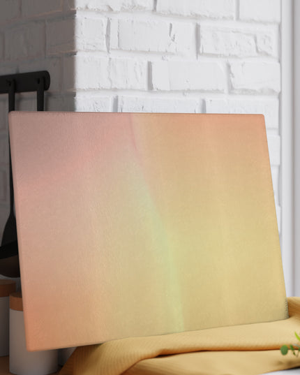 Hot Peach Fade 11" x 15" Glass Cutting Board