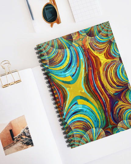 Uzi Spiral Alpha Spiral Notebook - Ruled Line, 6" x 8", 118 pages