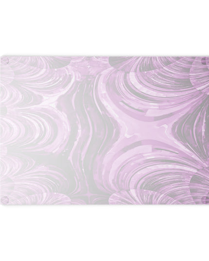 Uzi Spiral Powder Lavender Pastel 8" x 11" Glass Cutting Board