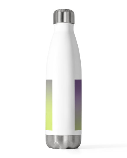 Purple Golden Fade 20oz Insulated White Water Bottle