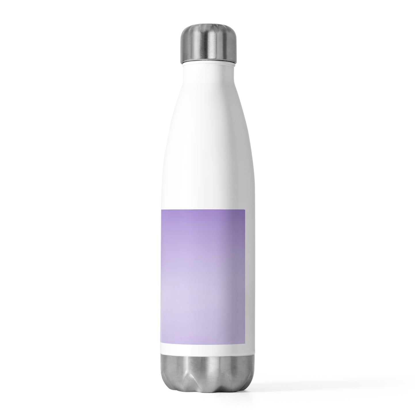 Power Purple Fade 20oz Insulated White Water Bottle