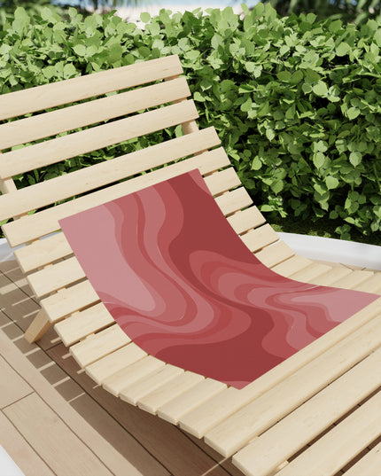 Power Red Wavey Beach Towel, 18" x 27"