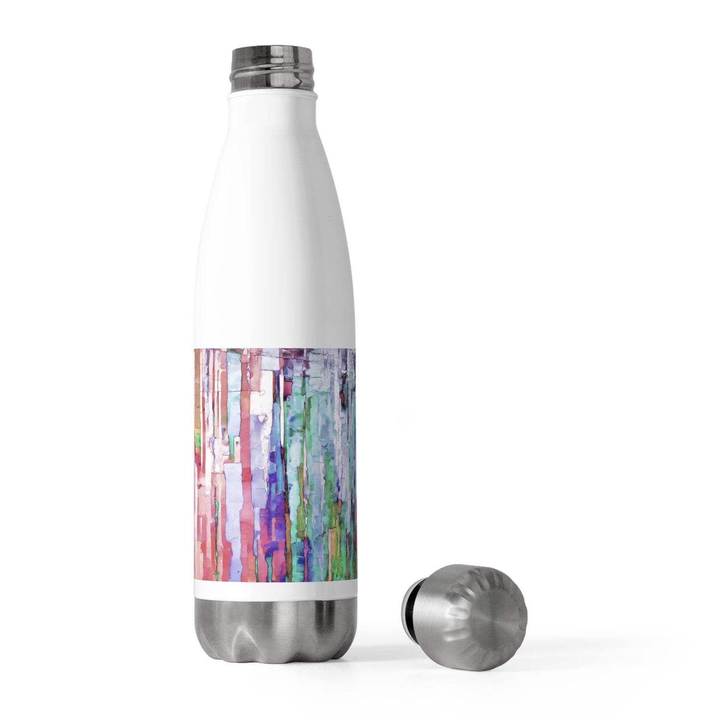 Striped Pastels 20oz Insulated Water Bottle