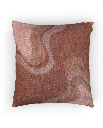 Power Red Wavey Woven Pillow, 17" x 18"