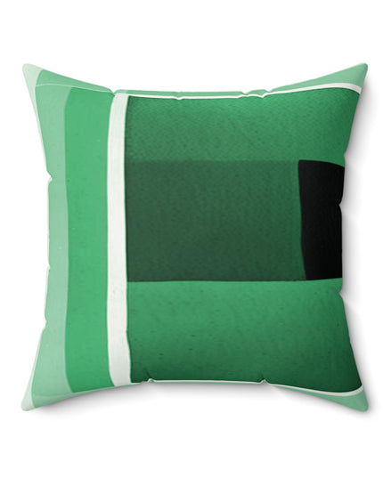 Mint Shadow 20" x 20" Faux Suede Square Pillow