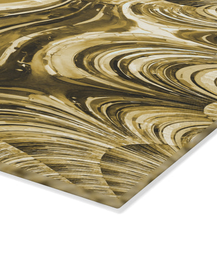 Uzi Spiral Light Brown Pastel 8" x 11" Glass Cutting Board