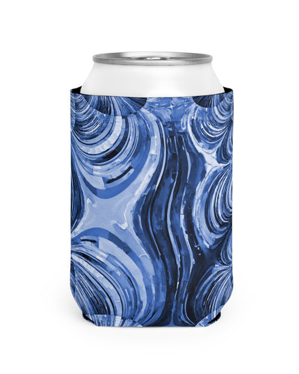 Uzi Spiral Deep Blue 12 oz Can Cooler Sleeve