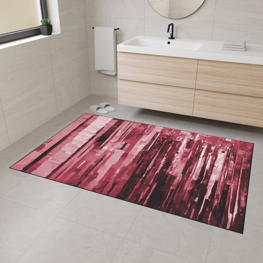 Striped Ruby 48" x 72" Heavy Duty Floor Mat