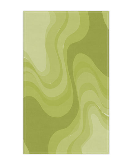 Lemon Wavey Tea Towels (cotton, poly), 18" x "30