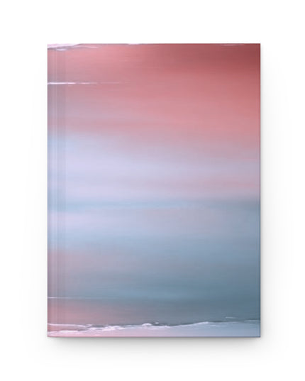 Gray Sea Pink Fog 5.75" x 8" Hardcover Journal Matte with 150 lined pages