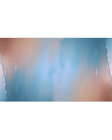 Blue Sea Peach Fog 30" x 60" Mink-Cotton Towel (50% polyester, 50% cotton)