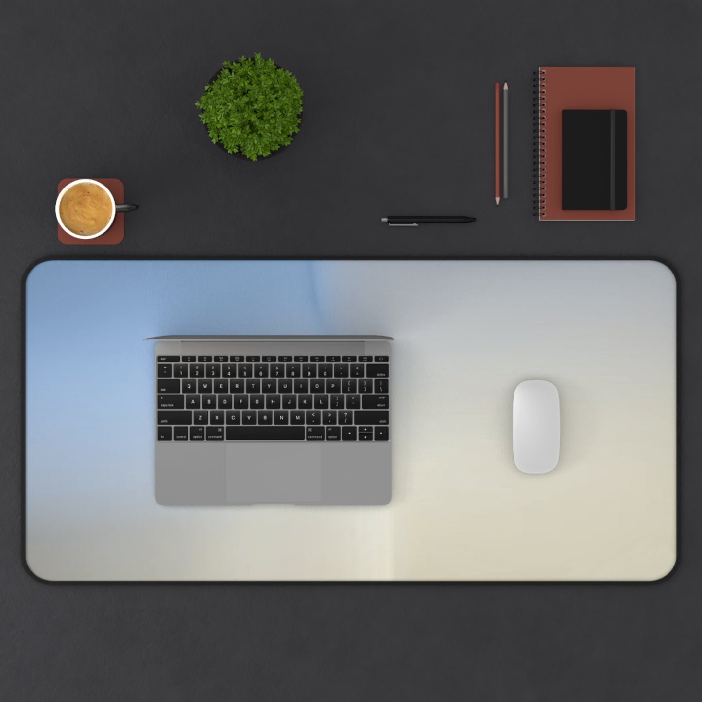 Cobalt Fade 16" x 32" Desk Mat