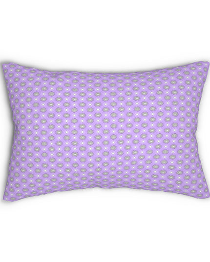 Lavender Star-crossed Bodies Spun Polyester Lumbar Pillow, 20" x 14"