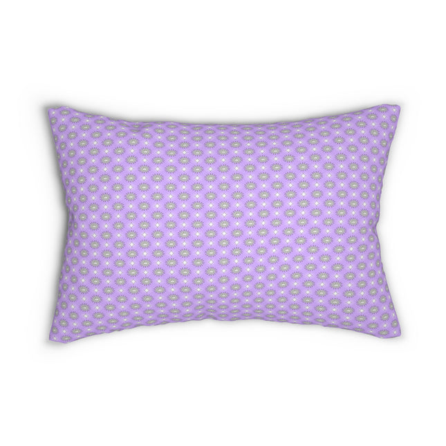 Lavender Star-crossed Bodies Spun Polyester Lumbar Pillow, 20" x 14"