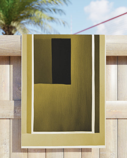Tan Shadow Beach Towel, 24" x 44"