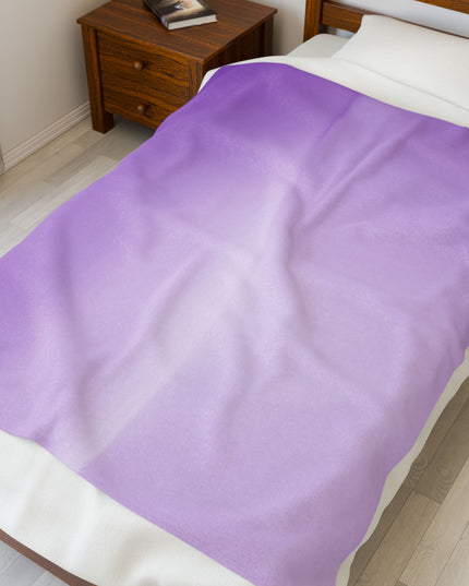 Soft Lavender Fade Velveteen Plush Blanket, 50" x 60"