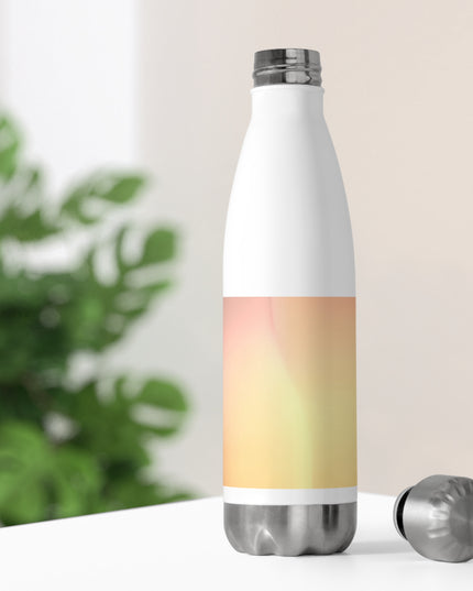 Hot Peach Fade 20oz Insulated White Water Bottle