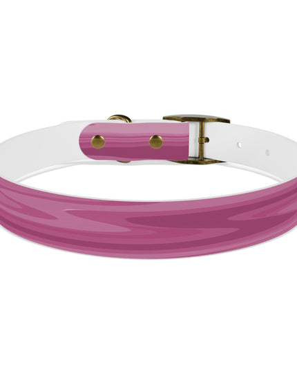 Pinky Mauve Wavey Large Dog Collar