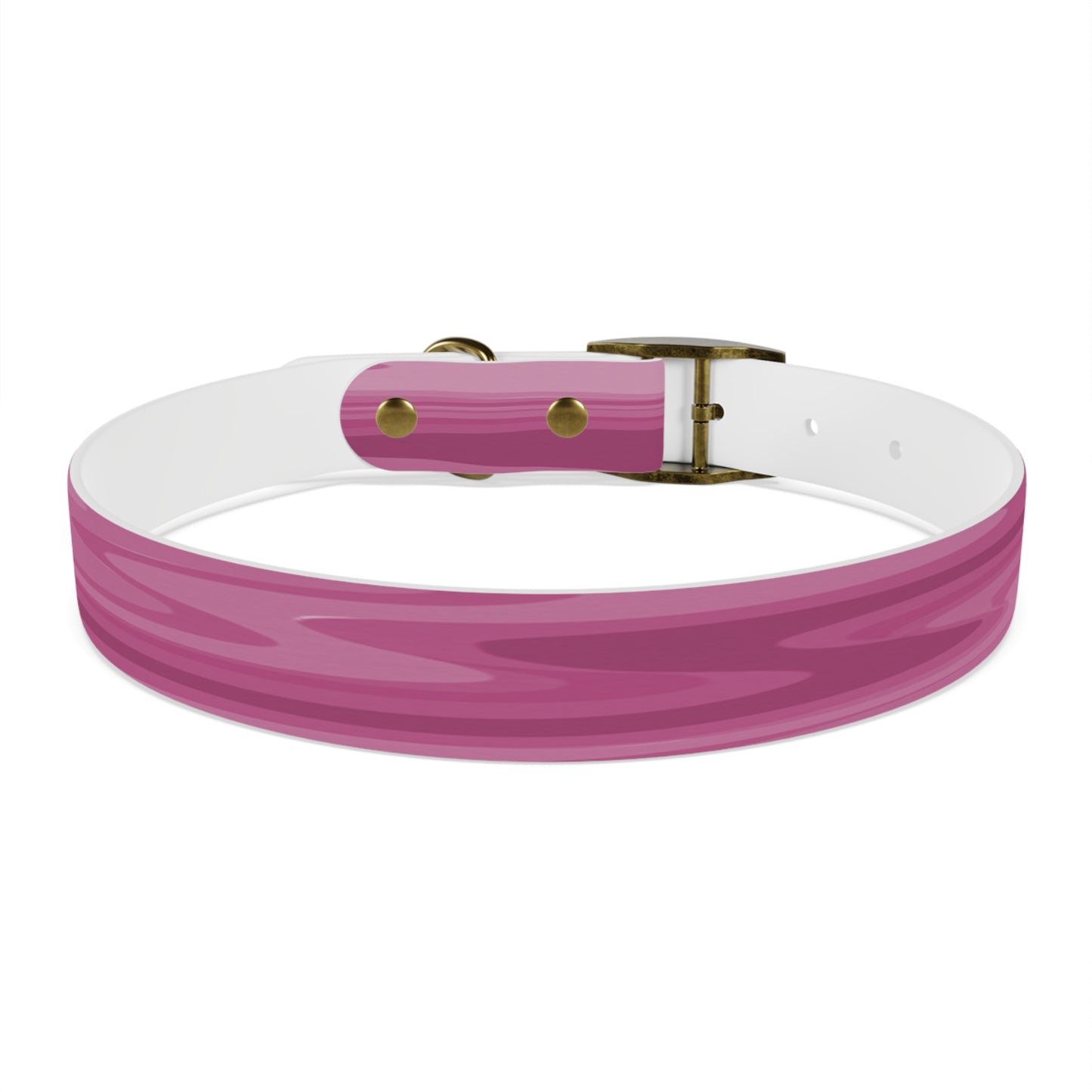 Pinky Mauve Wavey Large Dog Collar