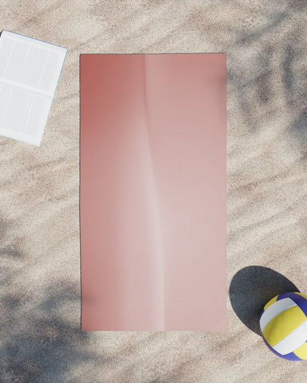 Rose Red Fade Beach Towel, 24" x 44"