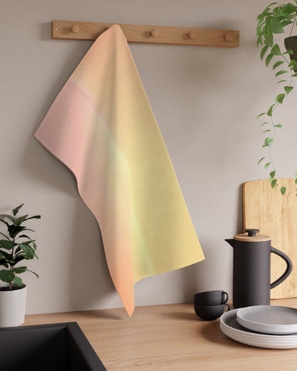 Hot Peach Fade Tea Towels (cotton, poly), 18" x "30