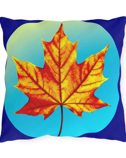 Alpha Maple Leaf 16" x 16" Outdoor Pillow