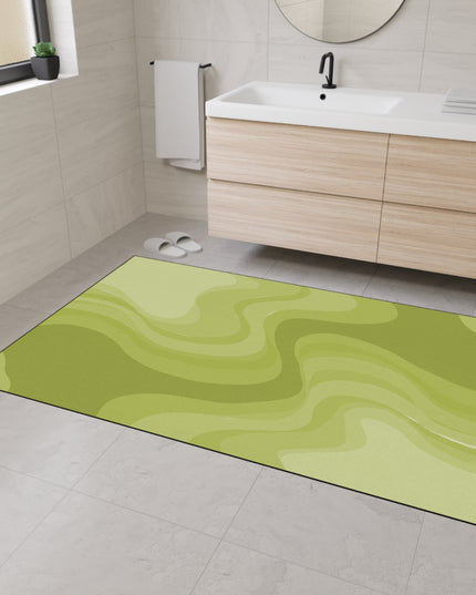 Lemon Wavey 48" x 72" Heavy Duty Floor Mat