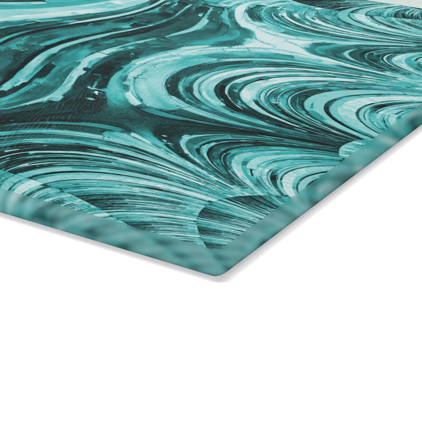 Uzi Spiral Tif 11" x 15" Glass Cutting Board