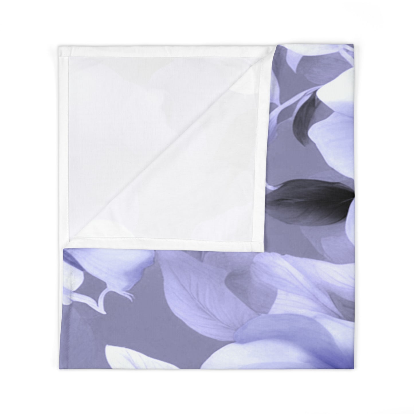Indigo Blossom Floral Bunch Baby Swaddle 30″×40″ Blanket
