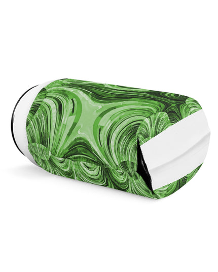 Uzi Spiral Mint Pastel 12 oz Can Cooler Sleeve