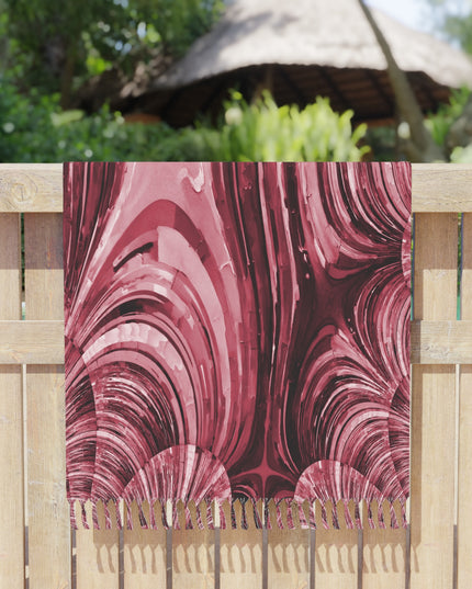 Uzi Spiral Ruby 38" × 81" Boho Beach Cloth