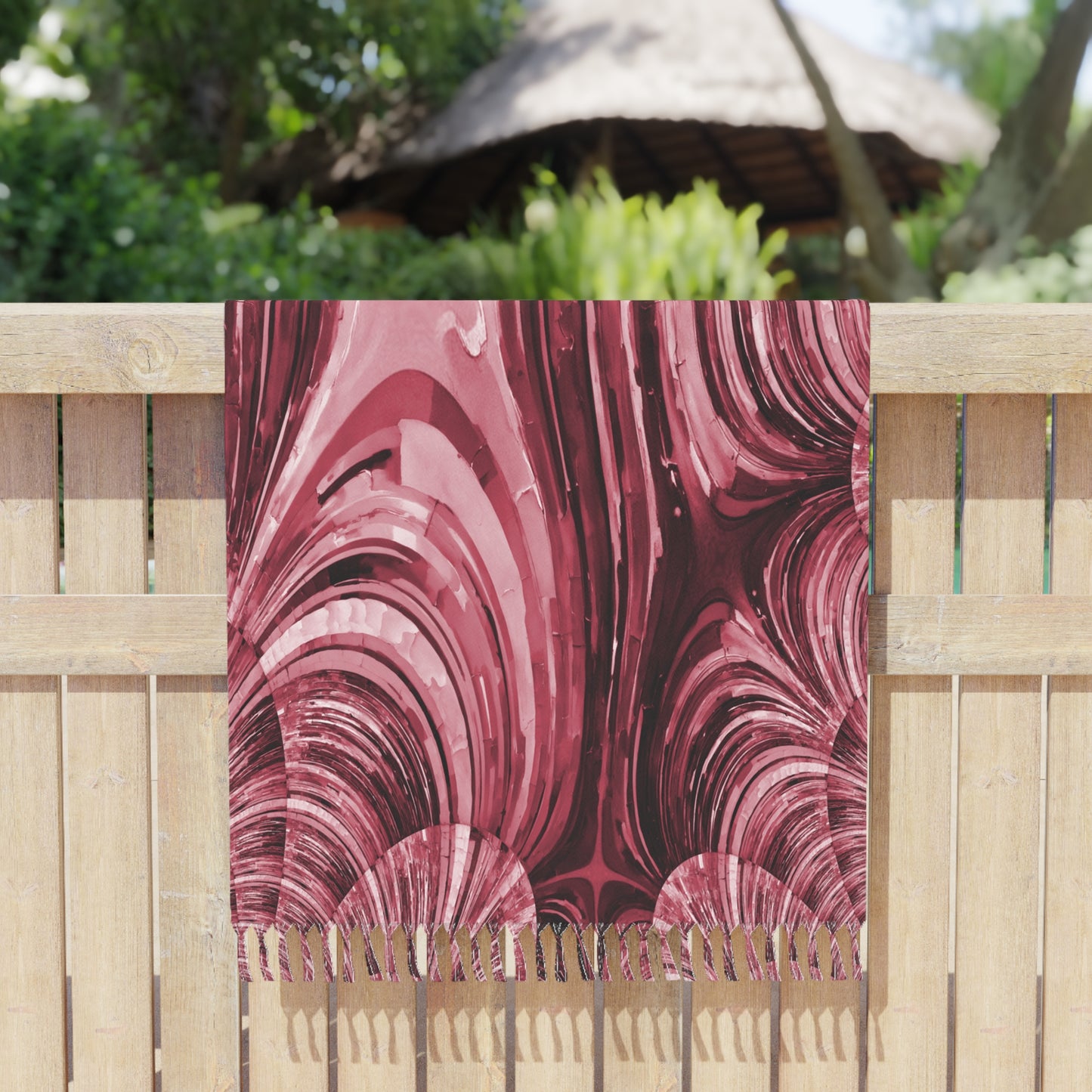 Uzi Spiral Ruby 38" × 81" Boho Beach Cloth