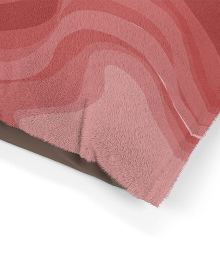 Power Red Wavey 28" × 18" Pet Bed