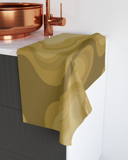 Brown Wavey Hand Towel, 16" x 28"