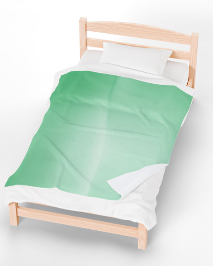 Mint Fade Velveteen Plush Blanket, 50" x 60"