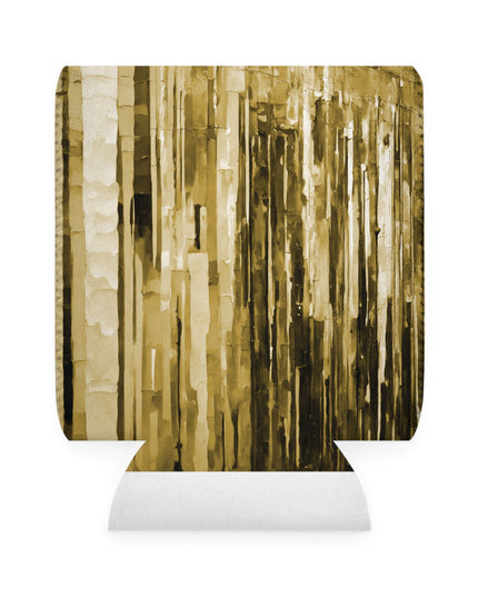 Striped Light Brown 12 oz Can Cooler Sleeve
