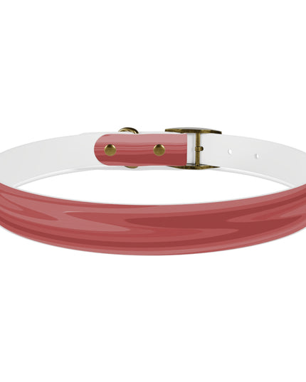 Power Red Wavey Extra Large Dog Collar